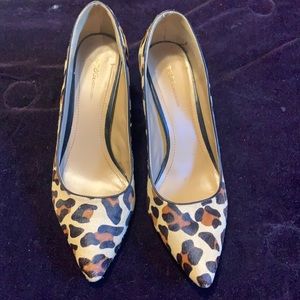BCBG size 11m leopard pumps